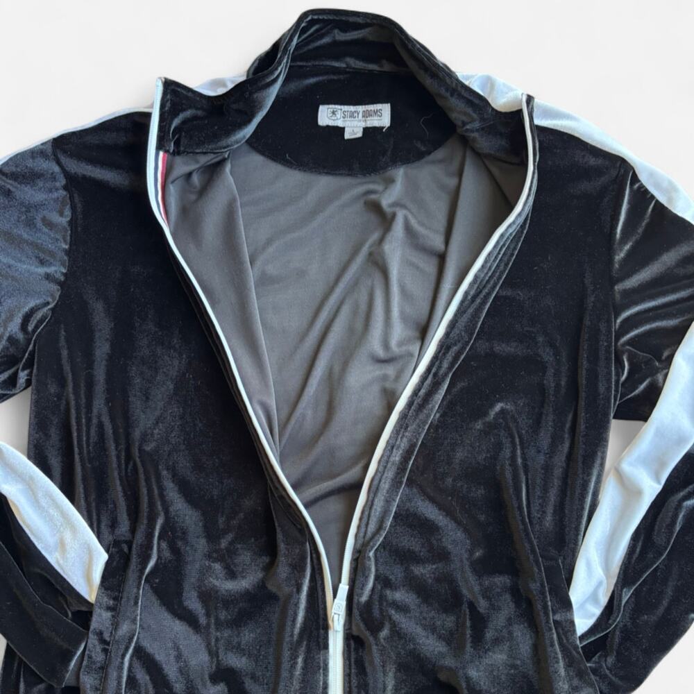 Stacy Adams Velvet Track Jacket - Picture 6 of 8